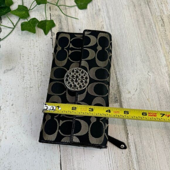 COACH Signature "Alexandra" Slim Envelope Wallet - Picture 6 of 8